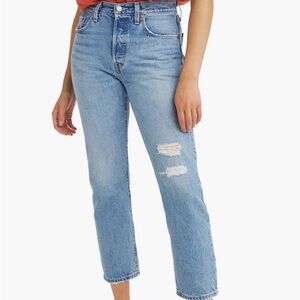 Levi’s 501 Distressed Crop Jeans